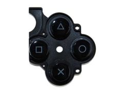 Repuesto D-Pad Rubber y Botones Black PSP Slim