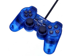 Dual Shock 2 Azul Transparente