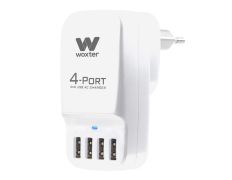 Enchufe 4 puertos USB Woxter Blanco