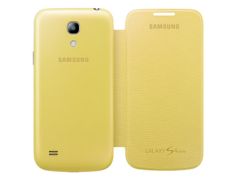 Funda tipo libro para Samsung Galaxy S4 Mini Amarilla