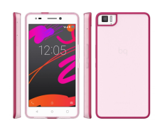 Funda Aquaris M5.5 Rosa Gummy