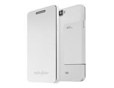 Funda para Wiko Rainbow con Tapa Blanco