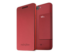 Funda para Wiko Rainbow con Tapa Rojo