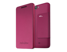 Funda para Wiko Rainbow con Tapa Rosa