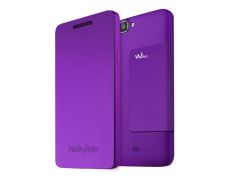 Funda para Wiko Rainbow con Tapa Violeta