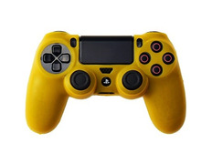 Funda de silicona para Dualshock 4 Amarillo