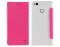 Funda Folio Rosa parte Trasera Transparente Huawei P9 Lite Muvit