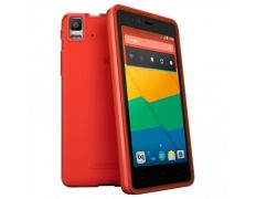 Carcasa bq Aquaris E4.5 Gummie Cover Rojo