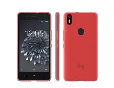 Funda Gummy BQ Aquaris X5 Plus Rojo