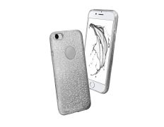 Funda Sparky Glitter iPhone 7 Plata SBS