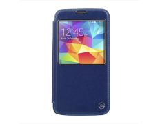 Funda tipo libro con ventana para Samsung Galaxy S5 G900 Púrpura