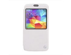 Funda tipo libro con ventana para Samsung Galaxy S5 G900 Blanco