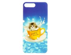 Funda TPU iPhone 7 Plus Gato Leche X-One