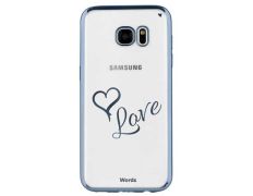 Funda TPU Transparente Love Samsung Galaxy S7 Edge Words