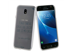 Funda Tpu Transparente Subtítulos samsung galaxy j5 2017 words