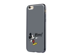 Funda tpu whoooa + marco galvanizado negro para apple iphone 7 mickey mouse