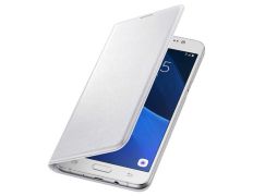 Funda Wallet Blanca con Tarjetero Samsung Galaxy J7 2016 Samsung