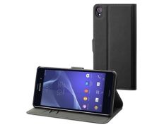 Funda Wallet Folio Negra Sony Xperia z3 Made For Xperia