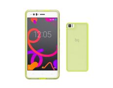 Funda Bq Aquaris M5 Gummy Verde Lima