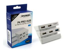 HUB 5 Puertos USB (2.0 3.0) Playstation 4 Pro (Dobe) Blanco