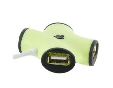 4-Port High Speed USB 2.0 Hub (Verde)