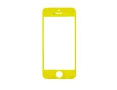 Cristal frontal iPhone 5/5S/5C/SE Amarillo