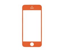 Cristal frontal iPhone 5/5S/5C/SE Naranja