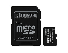 Kingston MicroSDXC 64Gb uhs-i Clase 10 + Adaptador SD