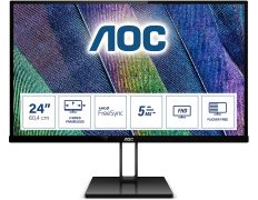 Monitor Profesional AOC 24V2Q 23.8" Full HD Negro