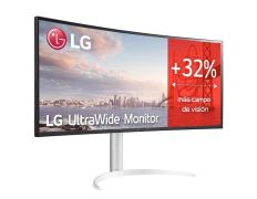 Monitor Profesional Ultrapanorámico Curvo LG UltraWide 38WQ75C-W 38"/ QHD+ / Negro y Blanco