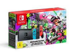 NINTENDO SWITCH AZUL NEÓN/ROJO NEÓN +SPLATOON 2