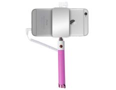 Palo selfie Monopod con espejo trasero Rose Red