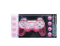 Controller Cristal Protect Sixaxis Cherry Pink Dragonplus PS3