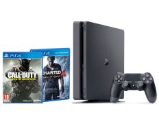 Playstation 4 Slim (500Gb) + Call of Duty Infinite Warfare + Uncharted 4