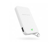 Powerbank Energy System 5000 mAh con cable integrado Blanco