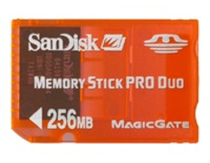 Memory Stick Pro Duo 256 Mb Gaming