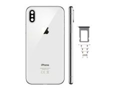 Repuesto Carcasa Trasera Completa - iPhone X Plata