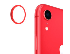 Repuesto Cubierta Metal Cámara Trasera - iPhone XR Rojo