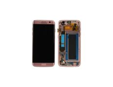 Repuesto Pantalla Completa con Marco Samsung Galaxy S7 Edge Oro Rosa