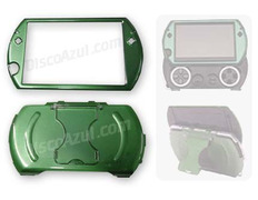 Semi-Metallica Armored Case for PSP Go Green