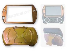 Semi-Metallica Armored Case for PSP Go Yellow