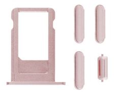 Repuesto SIM Card y Botones Laterales iPhone 6S Oro Rosa