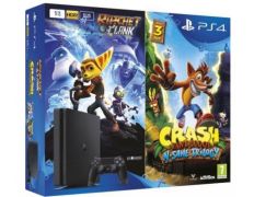 SONY PS4 1TB SLIM Crash bandicoot n.sane trilogy + ratchet & clank