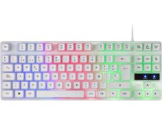 Teclado Gaming Semimecánico Mars Gaming MK02 Blanco