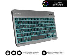 Teclado Smart  BackLit BT Grey Subblim PC/Mac/Android/iOS