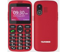 Teléfono Móvil Telefunken S520 para Personas Mayores Rojo