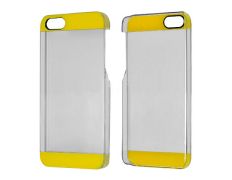 Carcasa Transparente Plastic Case para iPhone 5/5S Amarillo