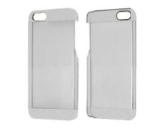 Carcasa Transparente Plastic Case para iPhone 5/5S Plateado