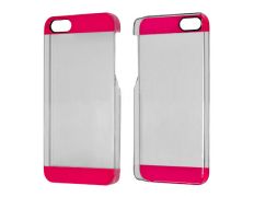 Carcasa Transparente Plastic Case para iPhone 5/5S Rosa