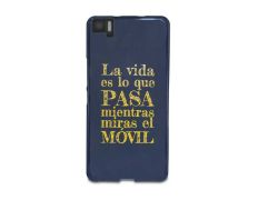 Funda TPU Azul Tacto Goma La Vida - BQ Aquaris M5